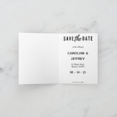 modernes, stilvolles Multi-Foto Save the Date Ankündigung (Innenseite)