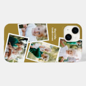 Modernes, stilvolles MultiFoto Senf Case-Mate iPhone Hülle (Rückseite (Horizontal))
