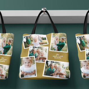 Modernes, stilvolles MultiFoto Senf Tasche