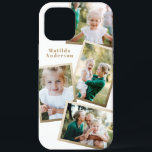 Modernes, stilvolles Multimedia-Foto in Gold, elek Case-Mate iPhone Hülle<br><div class="desc">Modernes,  stilvolles Design für elektronische Handy-Gehäuse mit mehreren Fotos. Ideal zum Geburtstag,  Weihnachten,  Müttertag oder Vatertag. Farben können geändert werden.</div>