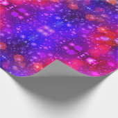 Modernes, stilvolles Party im Winter Geschenkpapier (Ecke)