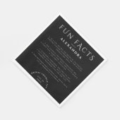 Modernes, stilvolles Party mit Schwarzweiß Serviette (Ecke)