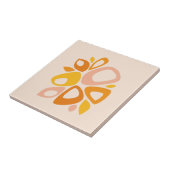 Modernes, stilvolles Peach Marigold Yellow Abstrak Fliese (Seite)