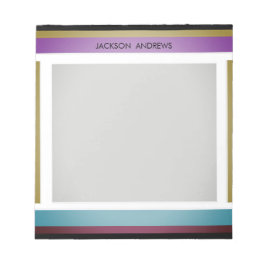 Modernes, stilvolles, Personalisiertes Notizblock