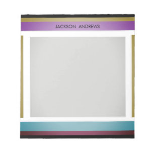 Modernes, stilvolles, Personalisiertes Notizblock