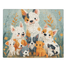 Modernes stilvolles Puzzle für alle Altersgruppen