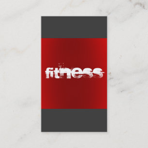Modernes, stilvolles Red Gray Fitness Centre Sport Visitenkarte