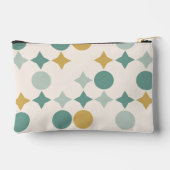 Modernes, stilvolles Retro-Mustermonogramm Zubehörtasche (Rückseite)