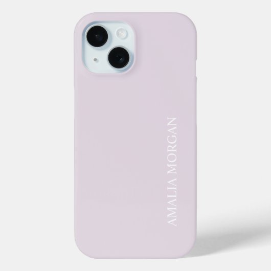 Modernes, stilvolles rosa Monogramm Case-Mate iPhone Hülle (Rückseite)