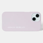 Modernes, stilvolles rosa Monogramm Case-Mate iPhone Hülle (Rückseite (Horizontal))