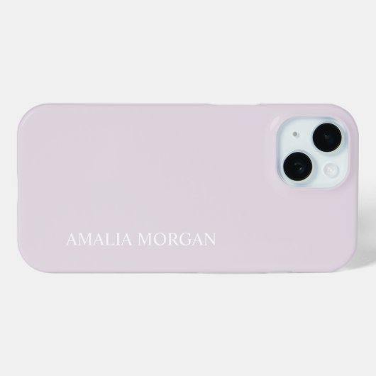 Modernes, stilvolles rosa Monogramm Case-Mate iPhone Hülle (Rückseite (Horizontal))