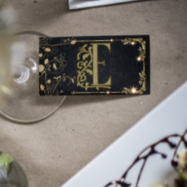 Modernes, stilvolles Schwarz | Gold Beruflich Visitenkarte