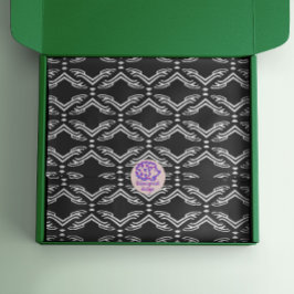 Modernes, stilvolles Schwarz-Weiß-Muster Seidenpapier