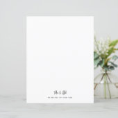 Modernes, stilvolles Skriptbriefpapier (Stehend Vorderseite)