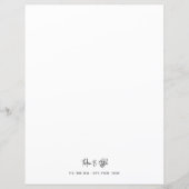 Modernes, stilvolles Skriptbriefpapier (Vorderseite)