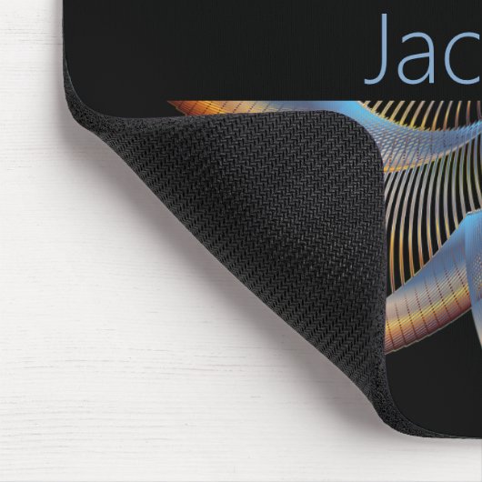 Modernes, stilvolles Star Mit Monogramm Mouse Pad Mousepad (Ecke)