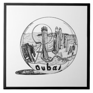 Modernes, stilvolles Sydney Sity Schwarz-weiß Fliese