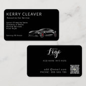 Modernes, stilvolles Taxi mit exzellentem Auto Visitenkarte (Vorne/Hinten)