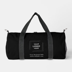 Modernes stilvolles trendiges schwarzes individuel duffle bag