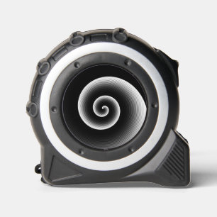 Modernes, stilvolles Twirl-Muster Maßband