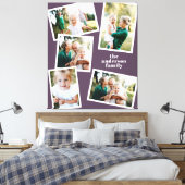 Modernes, stilvolles und lila Interieur mit mehrer Leinwanddruck (Insitu (Schlafzimmer))