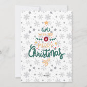 Modernes, stilvolles Weihnachtsskript-Foto Feiertagskarte (Rückseite)