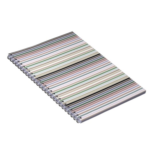 Modernes Streifendesign Notizblock (Rechte Seite)