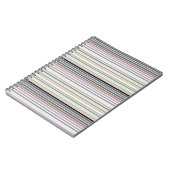 Modernes Streifendesign Notizblock (Linke Seite)