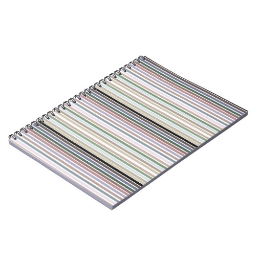 Modernes Streifendesign Notizblock (Linke Seite)