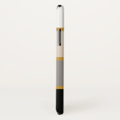 Modernes Streifenmuster mit Name Case-Mate iPhone Hülle (Hinten/Rechts)