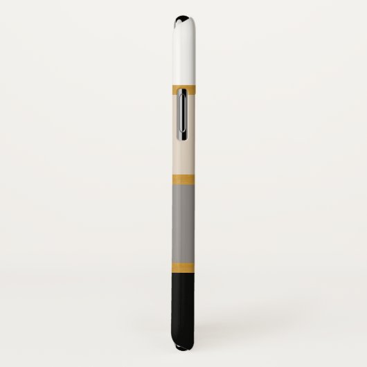 Modernes Streifenmuster mit Name Case-Mate iPhone Hülle (Hinten/Rechts)