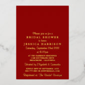 Modernes String Lights Brautparty Real Folieneinladung (Vorderseite)