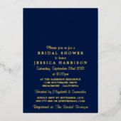 Modernes String Lights Brautparty Real Folieneinladung (Vorderseite)