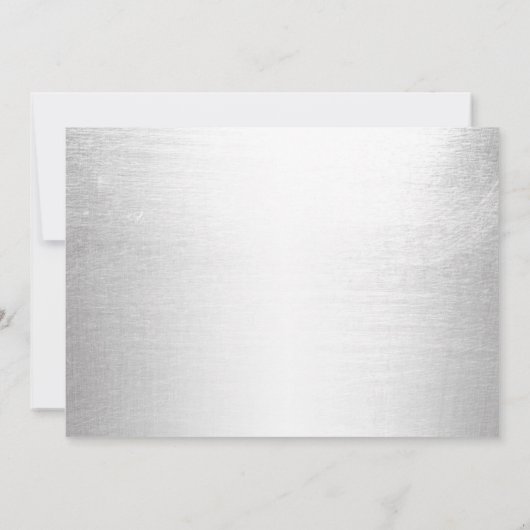 Modernes String Lights Silver Retirement Party Einladung (Rückseite)