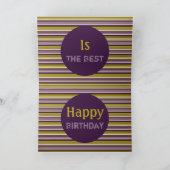 Modernes Strip Designer Papier Karte (Innenseite)