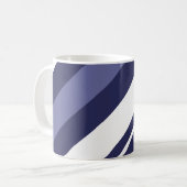 Modernes Stripe Diagonal Kaffeetasse (Vorderseite Links)