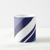 Modernes Stripe Diagonal Kaffeetasse (Mittel)