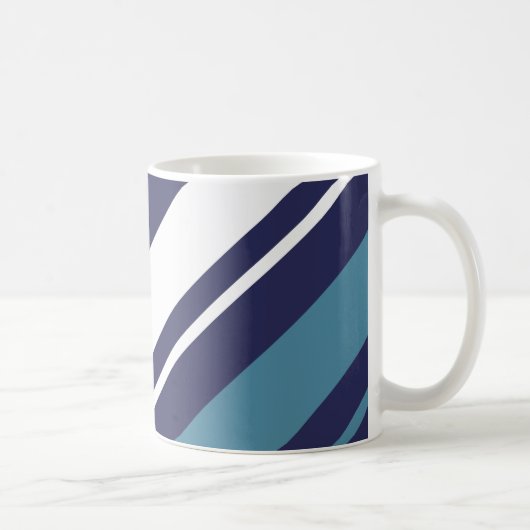 Modernes Stripe Diagonal Kaffeetasse (Rechts)