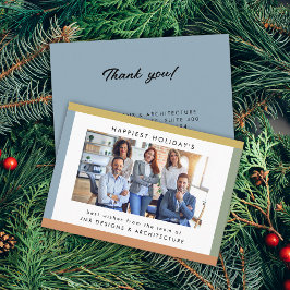 Modernes Stripes Foto Visitenkarte