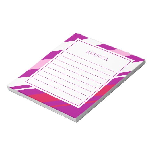 Modernes Stripteppich Notizblock (Rotiert)