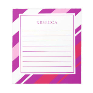 Modernes Stripteppich Notizblock