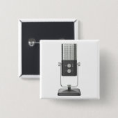 Modernes Studiomikrofon Button (Vorne & Hinten)