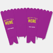 MODERNES, STYLISCH KUNDENBARE LILA MARKENPOPCORN GESCHENKSCHACHTEL (Ungeklappt)