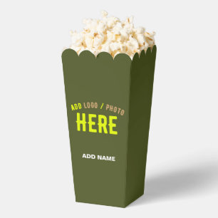 MODERNES STYLISCH-KUSTOM-ARMY GREEN BRANDPOPCORN GESCHENKSCHACHTEL