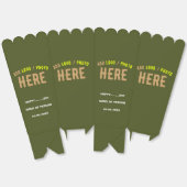 MODERNES STYLISCH-KUSTOM-ARMY GREEN BRANDPOPCORN GESCHENKSCHACHTEL (Ungeklappt)