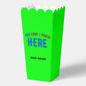 MODERNES STYLISCH NEON GREEN BRANDPOPCORN GESCHENKSCHACHTEL (Vorderseite)