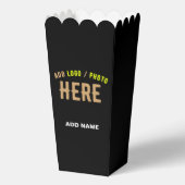 MODERNES, STYLISCH-SCHWARZKONTROLLIERTES MARKENPOP GESCHENKSCHACHTEL (Vorderseite)