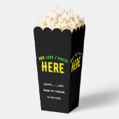 MODERNES, STYLISCH-SCHWARZKONTROLLIERTES MARKENPOP GESCHENKSCHACHTEL (Geplatzt)