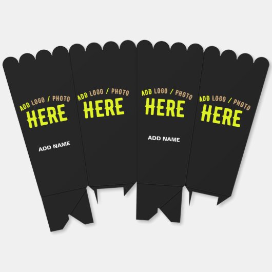 MODERNES, STYLISCH-SCHWARZKONTROLLIERTES MARKENPOP GESCHENKSCHACHTEL (Ungeklappt)