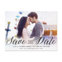 Modernes, stylisches, einfaches Script-Foto Save t